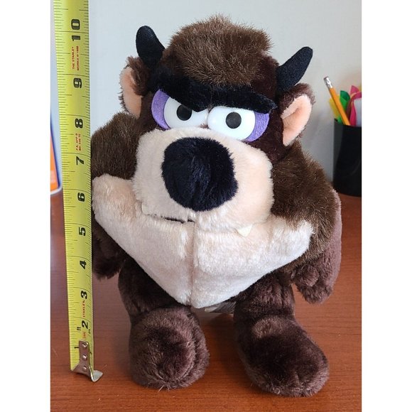 Warner Brothers Taz Tasmanian Devil Plush 10" Vintage 1987 Stuffed Animal - Picture 2 of 10